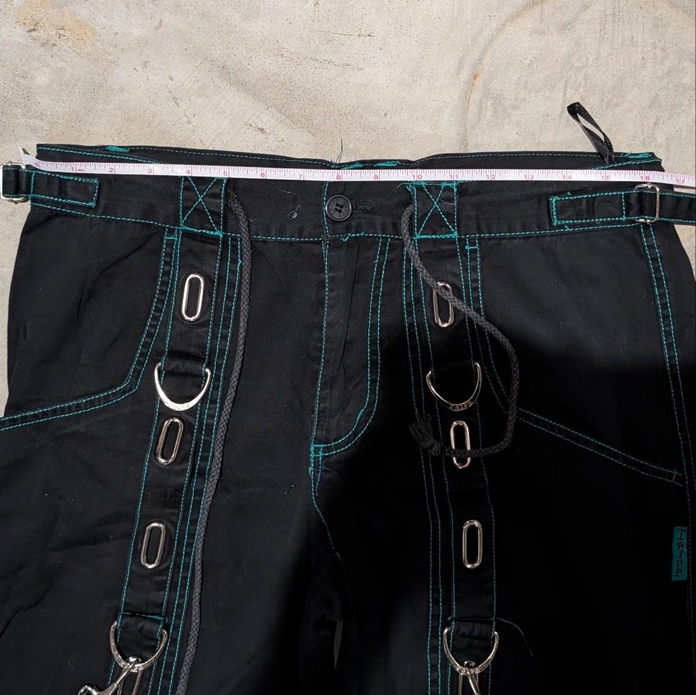 Tripp NYC Black Pants with Teal Stitching - Picture 5 of 8